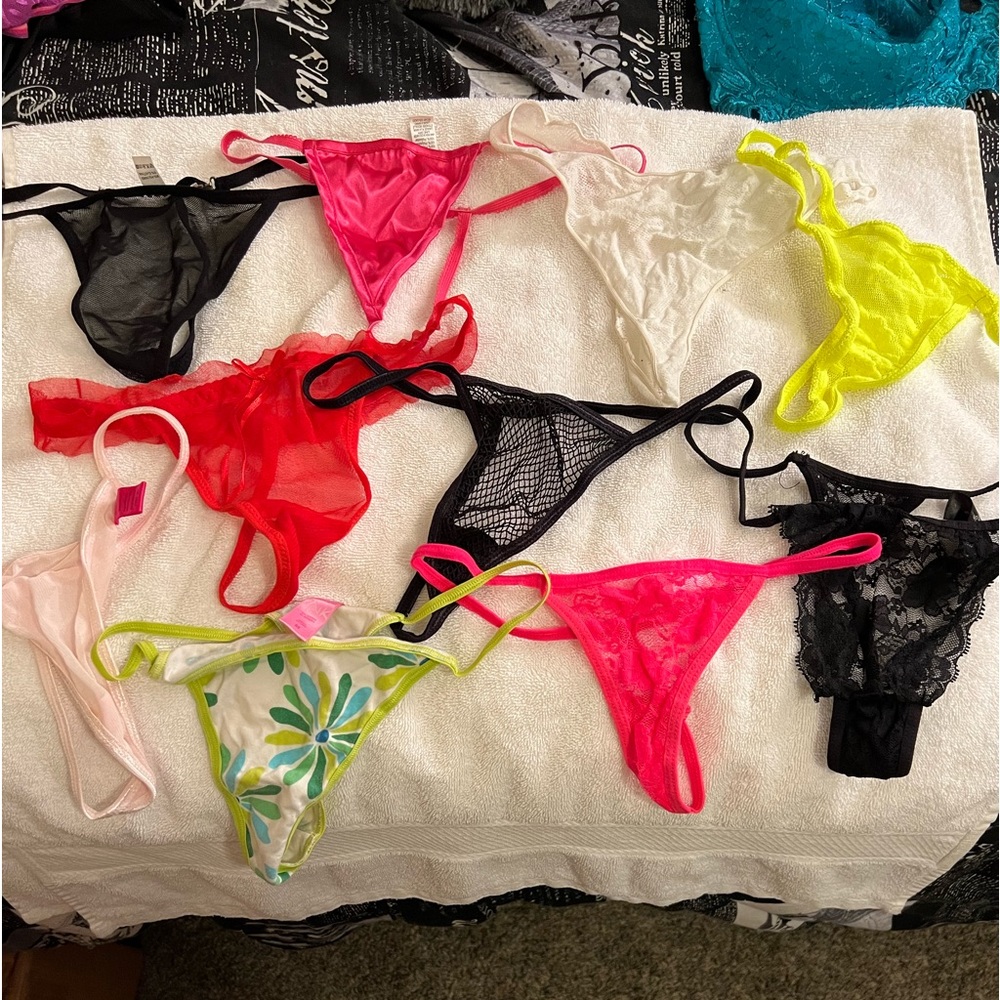 Lot of g string panties size Smalls and mediums